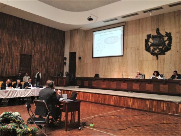 Patrick Ball testifying in the Ríos Montt trial in 2013 (Photo: HRDAG)